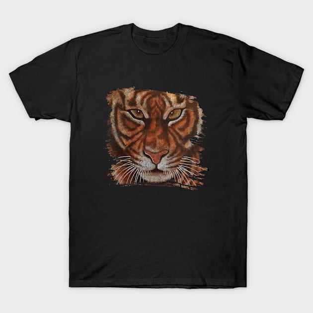 Tiger face T-Shirt by Yudi's-Craft